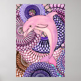 Poster Harmonie du dauphin