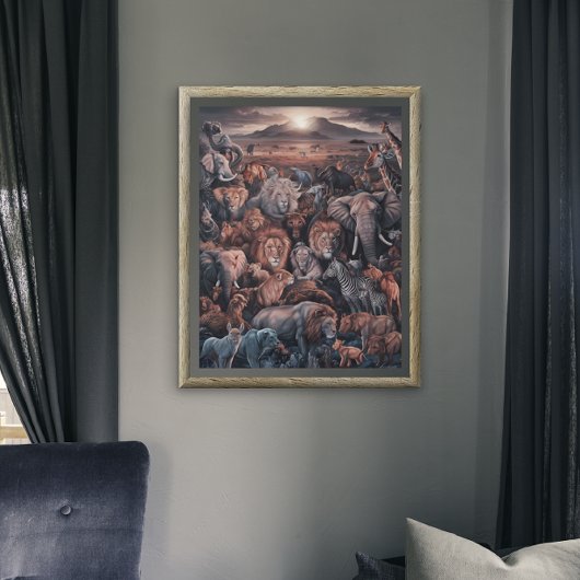 Poster Harmonie du Royaume animal