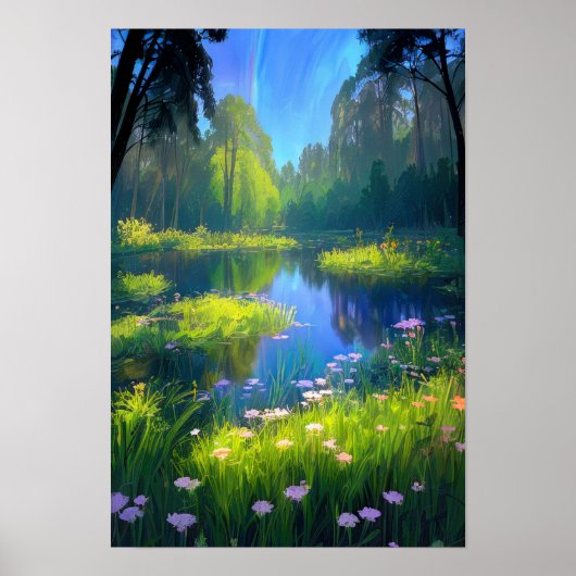 Poster Harmonie du terrain marécageux (Devant)