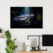 Poster Harmonie Électrique (Bureau à domicile)