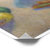 Poster Harmonie en bleu (Coin)