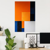 Poster Harmonie en Blocs (Bureau à domicile)