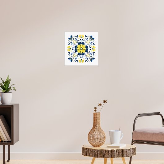 Poster Harmonie Fleurie Dorée (Salon 3)