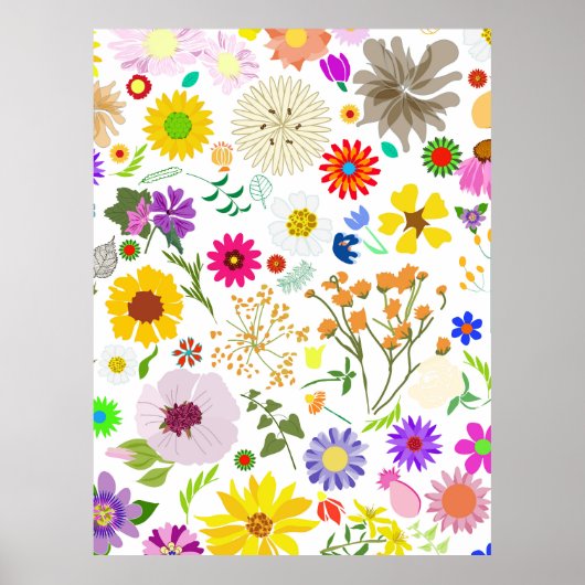 Poster Harmonie florale printanière (Devant)