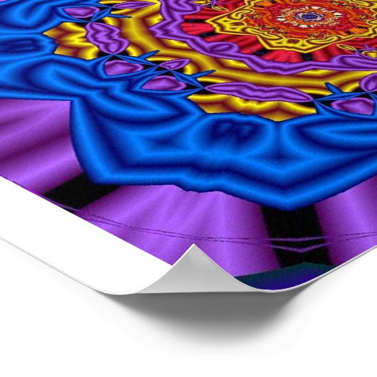 Poster Harmonie fractale (Coin)