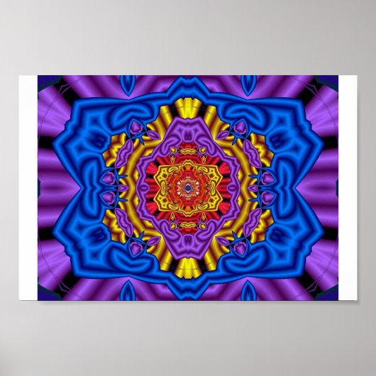 Poster Harmonie fractale (Devant)