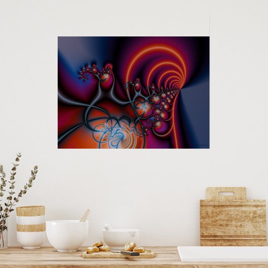 Poster Harmonie fractale (Cuisine)