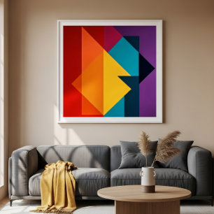 Poster Harmonie Géométrique