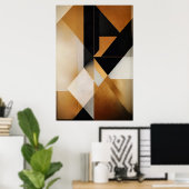 Poster Harmonie Géométrique (Bureau à domicile)