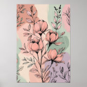 Poster Harmonie Magnolia Vintage (Devant)