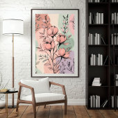 Poster Harmonie Magnolia Vintage
