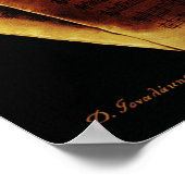 Poster Harmonie musicale (Coin)