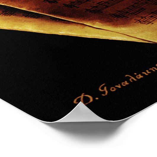 Poster Harmonie musicale (Coin)