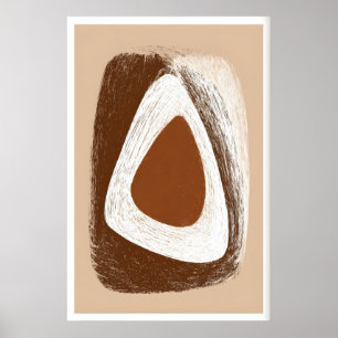 Poster Harmonie Terrestre sur Toile - Forme Triangulaire