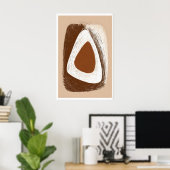 Poster Harmonie Terrestre sur Toile - Forme Triangulaire (Bureau à domicile)