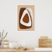 Poster Harmonie Terrestre sur Toile - Forme Triangulaire (Cuisine)