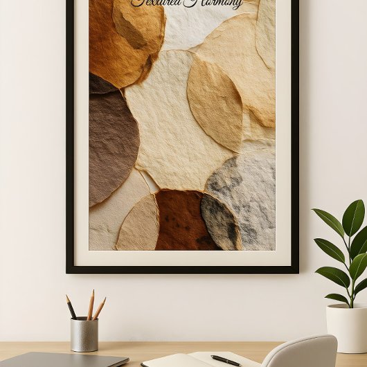 Poster Harmonie Texturée