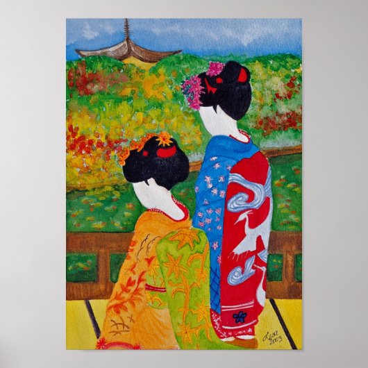 Poster Harmony Geisha Print (Devant)