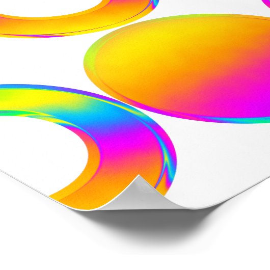 Poster Harmony in Circles, Mesmerizing Discs Wall Art (Coin)