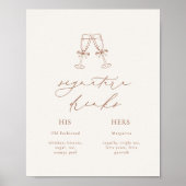 Poster HARMONY Terracotta Signature Boissons Mariage (Devant)