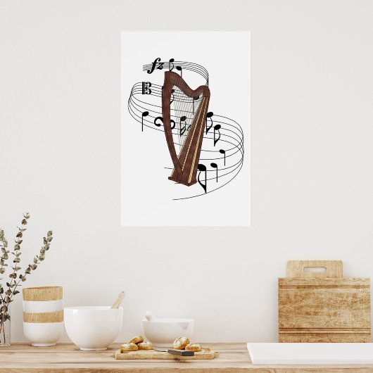 Poster Harpe (Cuisine)