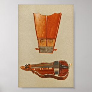 Poster Harpe de Bell, orgue de Barbarie