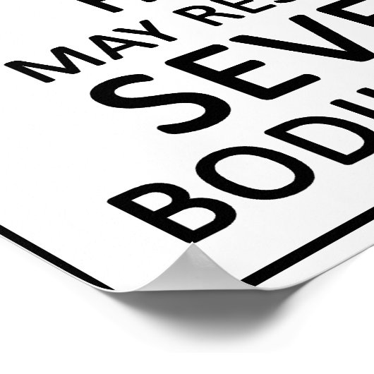 Poster Harpe de danger (Coin)