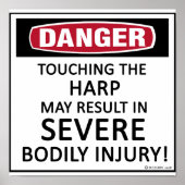 Poster Harpe de danger (Devant)