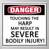 Poster Harpe de danger (Devant)