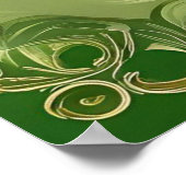 Poster Harpe de jour de St Patrick personnalisable. Saint (Coin)