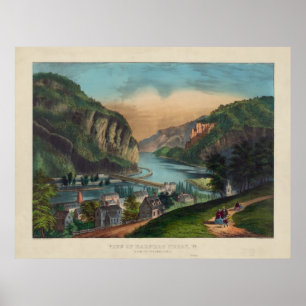 Poster Harpers Ferry Jefferson County West Virginia 1859