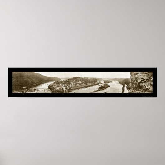 Poster Harpers Ferry WV Photo 1912 (Devant)