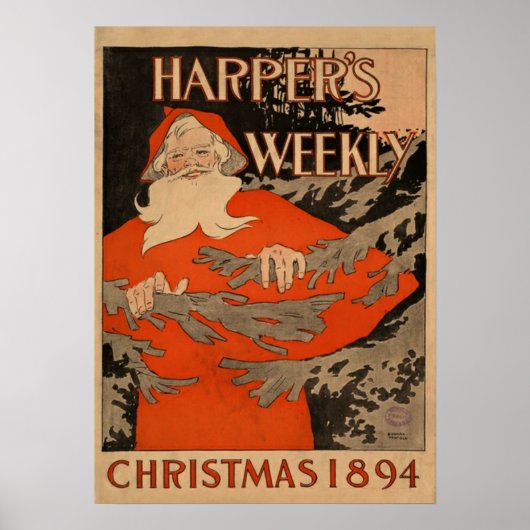 Poster Harpers hebdomadaire par Edward Penfield. (Devant)