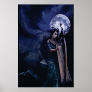 Poster Harpiste de rêveur