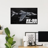 Poster Harrier II AV-8B (Bureau à domicile)