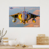 POSTER HARRIER II AV-8B (Cuisine)