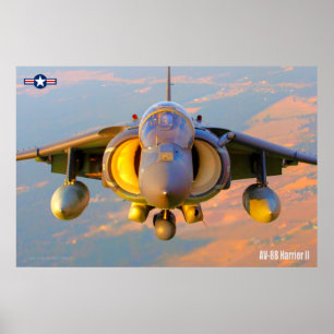 POSTER HARRIER II AV-8B
