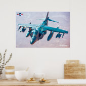 POSTER HARRIER II AV-8B (Cuisine)