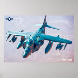 POSTER HARRIER II AV-8B