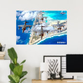 POSTER HARRIER II AV-8B (Bureau à domicile)