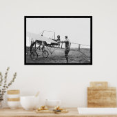 Poster Harriet Quimby dans son avion 1911 (Cuisine)