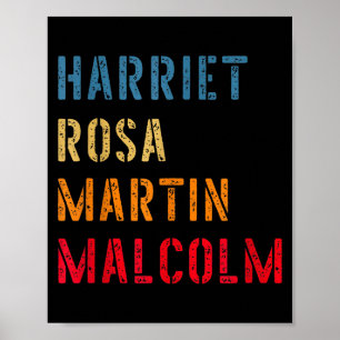 Poster Harriet Rosa Martin Malcolm _ Dirigeante de l'hist