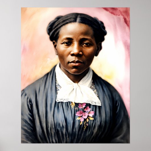 Poster Harriet Tubman Art Portrait Original (Devant)