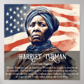 Poster Harriet Tubman Noir Histoire Mois Classe (Devant)