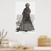 Poster Harriet Tubman Woodcut (Cuisine)