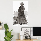 Poster Harriet Tubman Woodcut (Bureau à domicile)