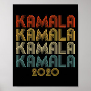 Poster Harris 2020 Election Retro 60s les années 70