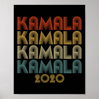 Poster Harris 2020 Election Retro 60s les années 70