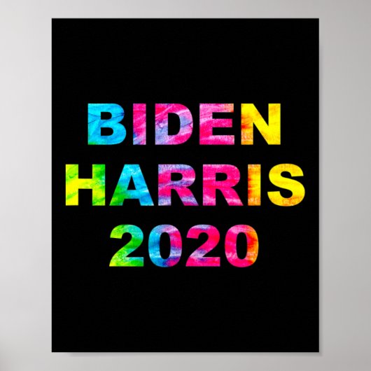 Poster Harris 2020 Election Tie Dye Vintage Hippie (Devant)