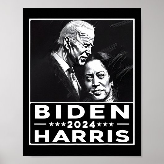 Poster Harris 2024 47e élection du président Joe Biden Ka (Devant)